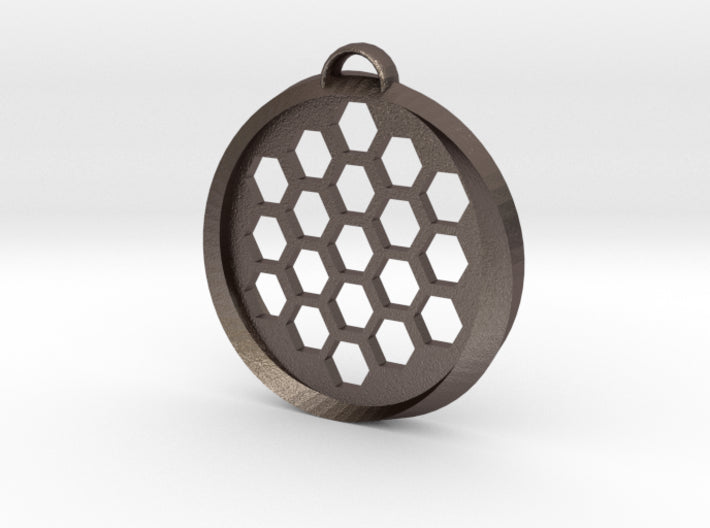 Beehive Möbius Pendant 3d printed