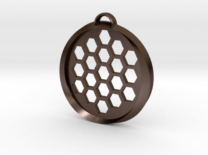 Beehive Möbius Pendant 3d printed