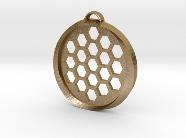 Beehive Möbius Pendant 3d printed