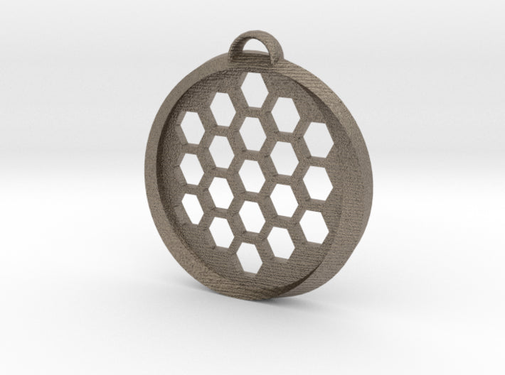 Beehive Möbius Pendant 3d printed