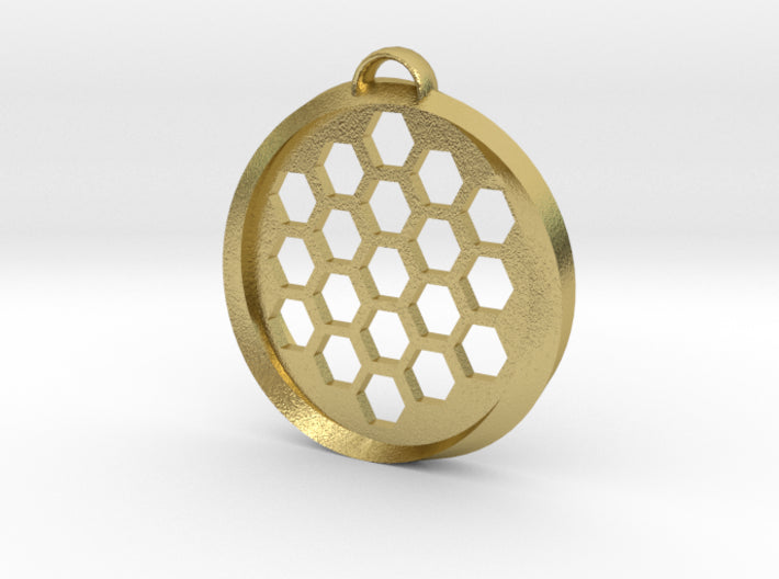 Beehive Möbius Pendant 3d printed