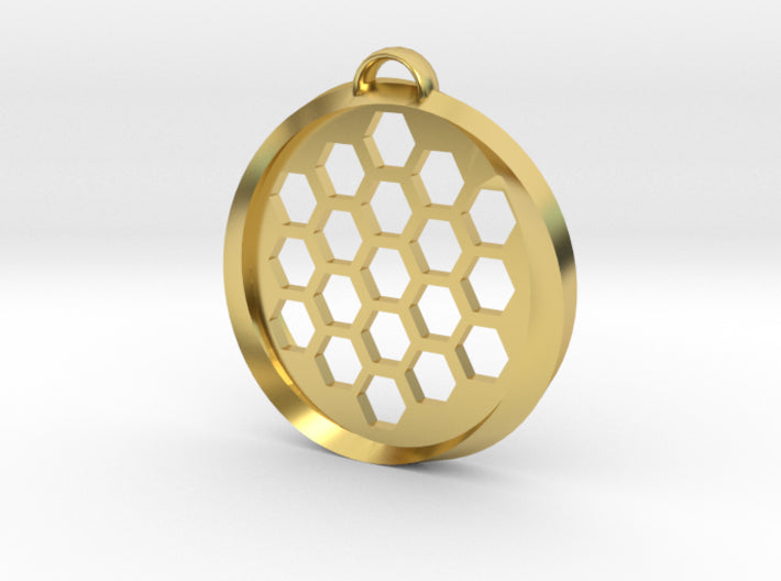 Beehive Möbius Pendant 3d printed