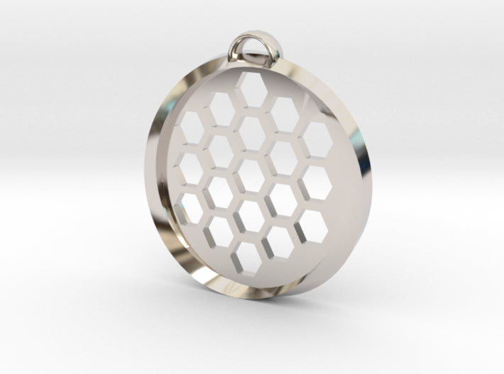 Beehive Möbius Pendant 3d printed