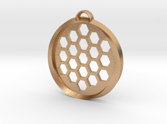 Beehive Möbius Pendant 3d printed