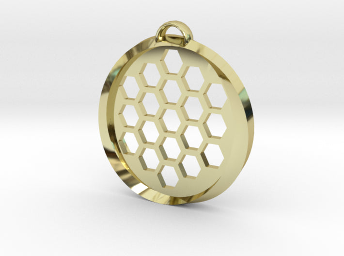 Beehive Möbius Pendant 3d printed