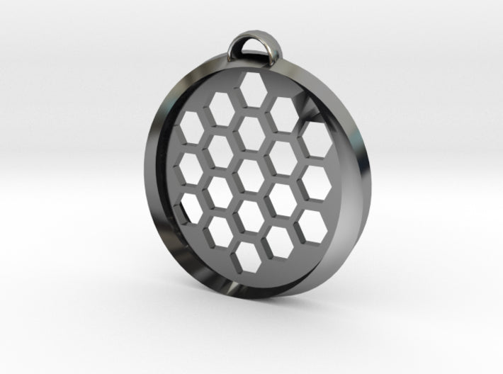Beehive Möbius Pendant 3d printed