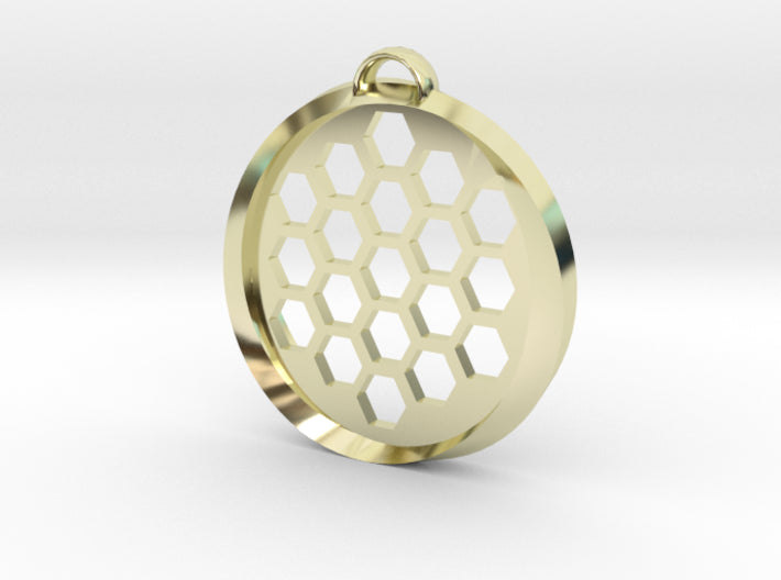 Beehive Möbius Pendant 3d printed