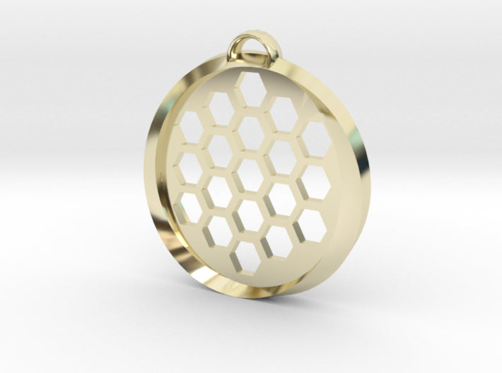Beehive Möbius Pendant 3d printed