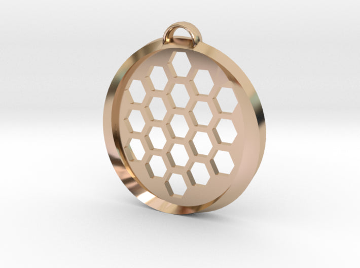 Beehive Möbius Pendant 3d printed