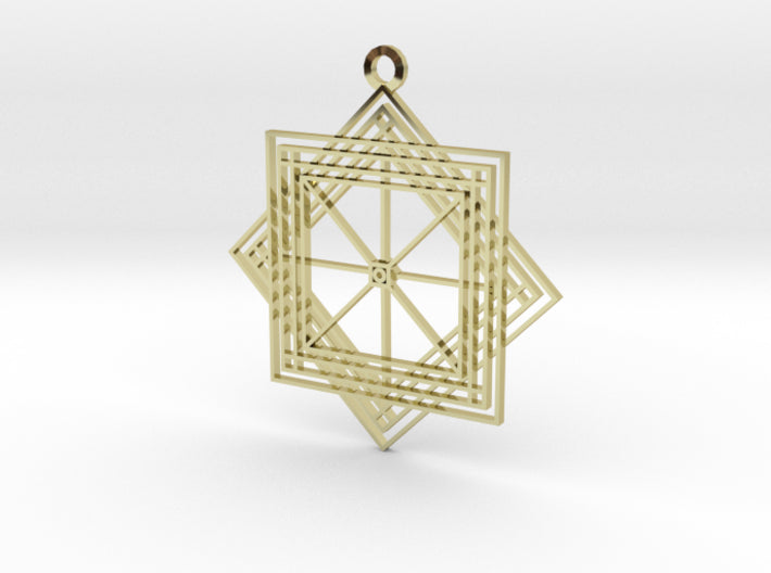 TARDIS in Vortex Pendant 42mm 3d printed