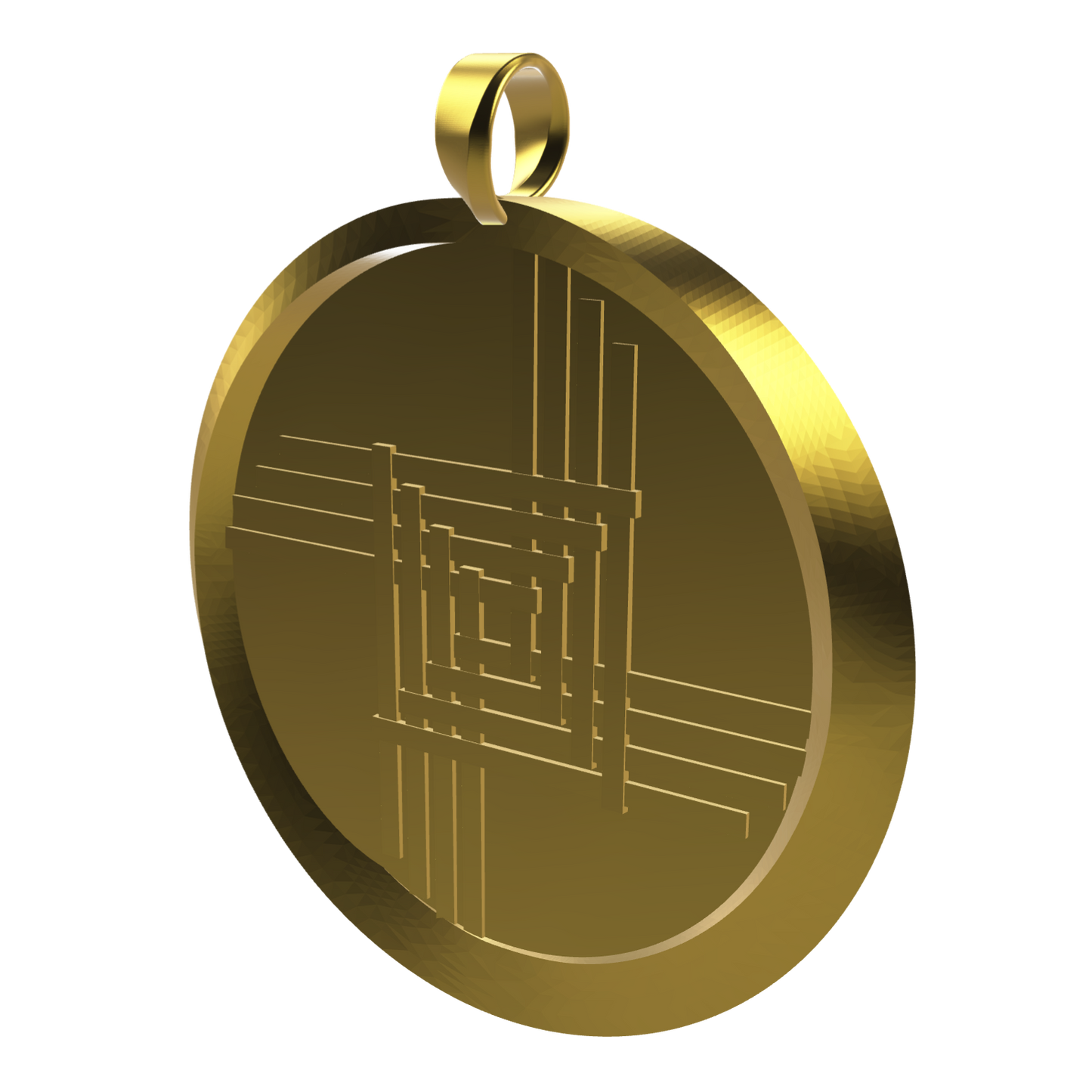 Saint Brigid Cross Medallion Pendant