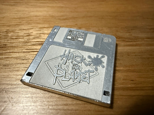 Hackers 3 1/2” Floppy Disk Keychain