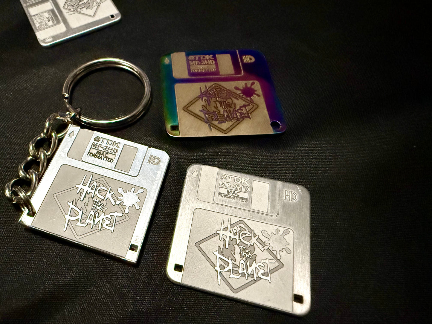 Hackers 3 1/2” Floppy Disk Keychain