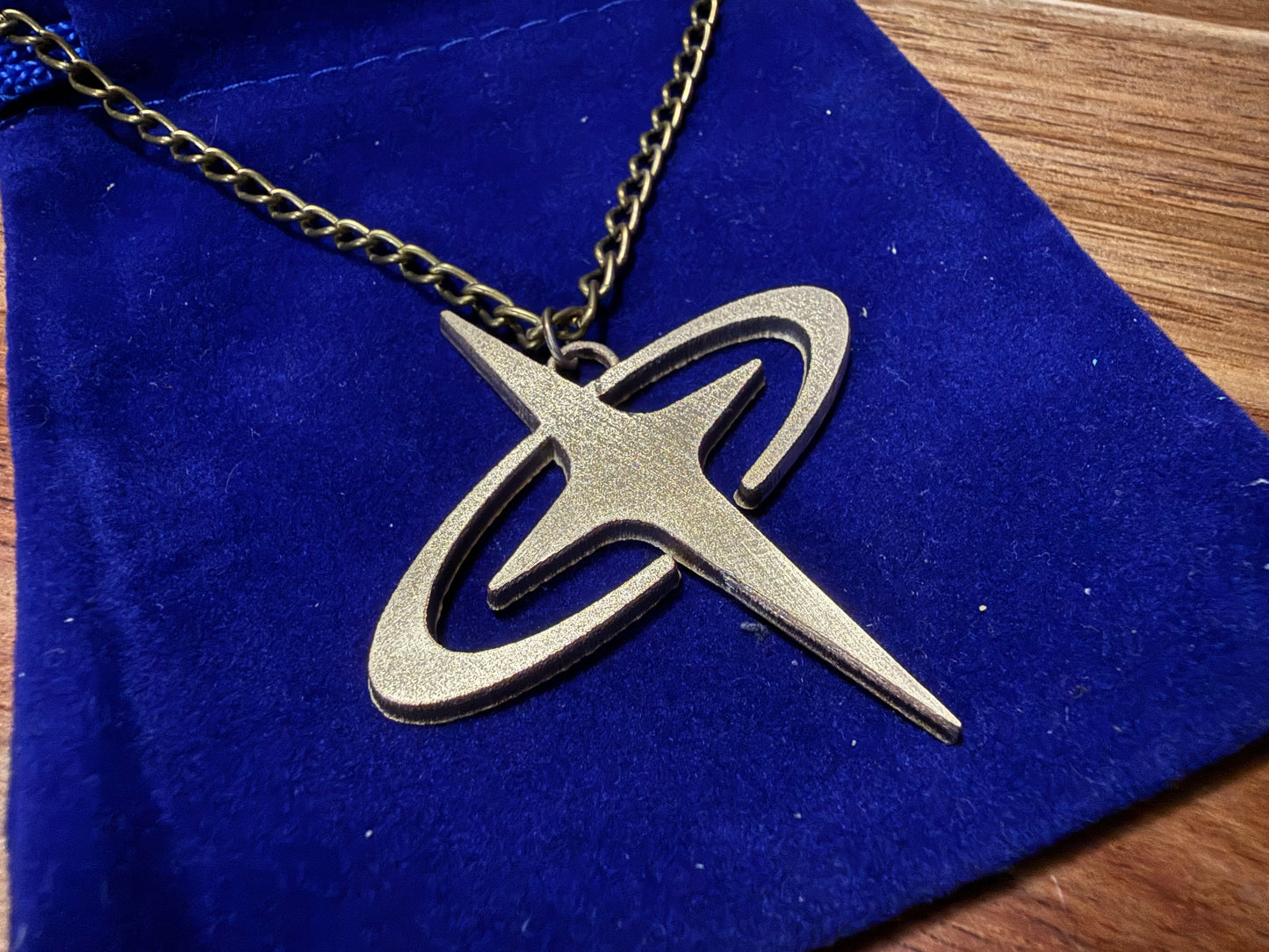 Quasartico Inc - Lumiose City - Pokemon Z-A Legends - Brooch Pin and Necklace Pendant - Fan made inspired replica jewelry in Brass (metal)