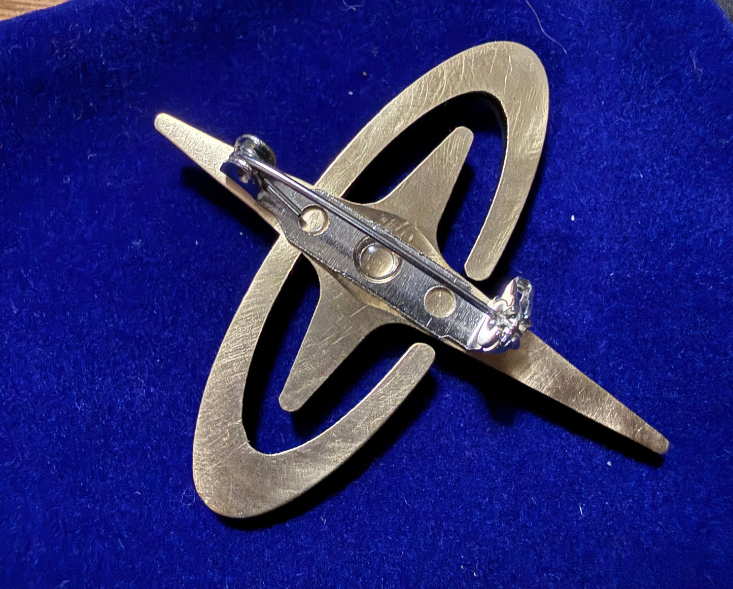 Quasartico Inc - Lumiose City - Pokemon Z-A Legends - Brooch Pin and Necklace Pendant - Fan made inspired replica jewelry in Brass (metal)