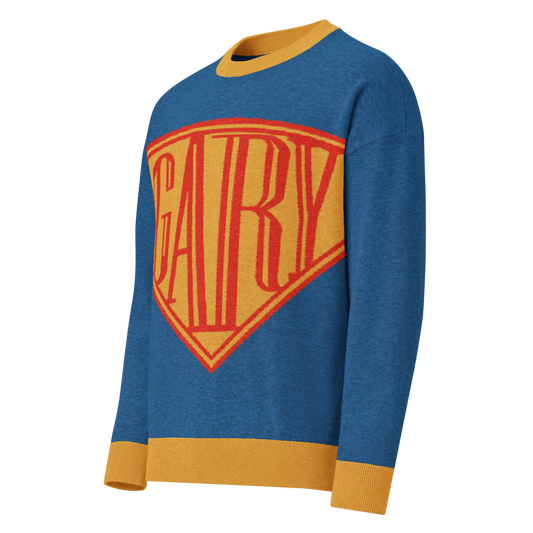 Gary is a name - Relaxed fit knitted crew neck sweater